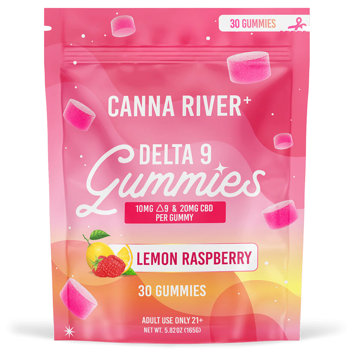 Canna River Premium Gummies (Lemon Raspberry)