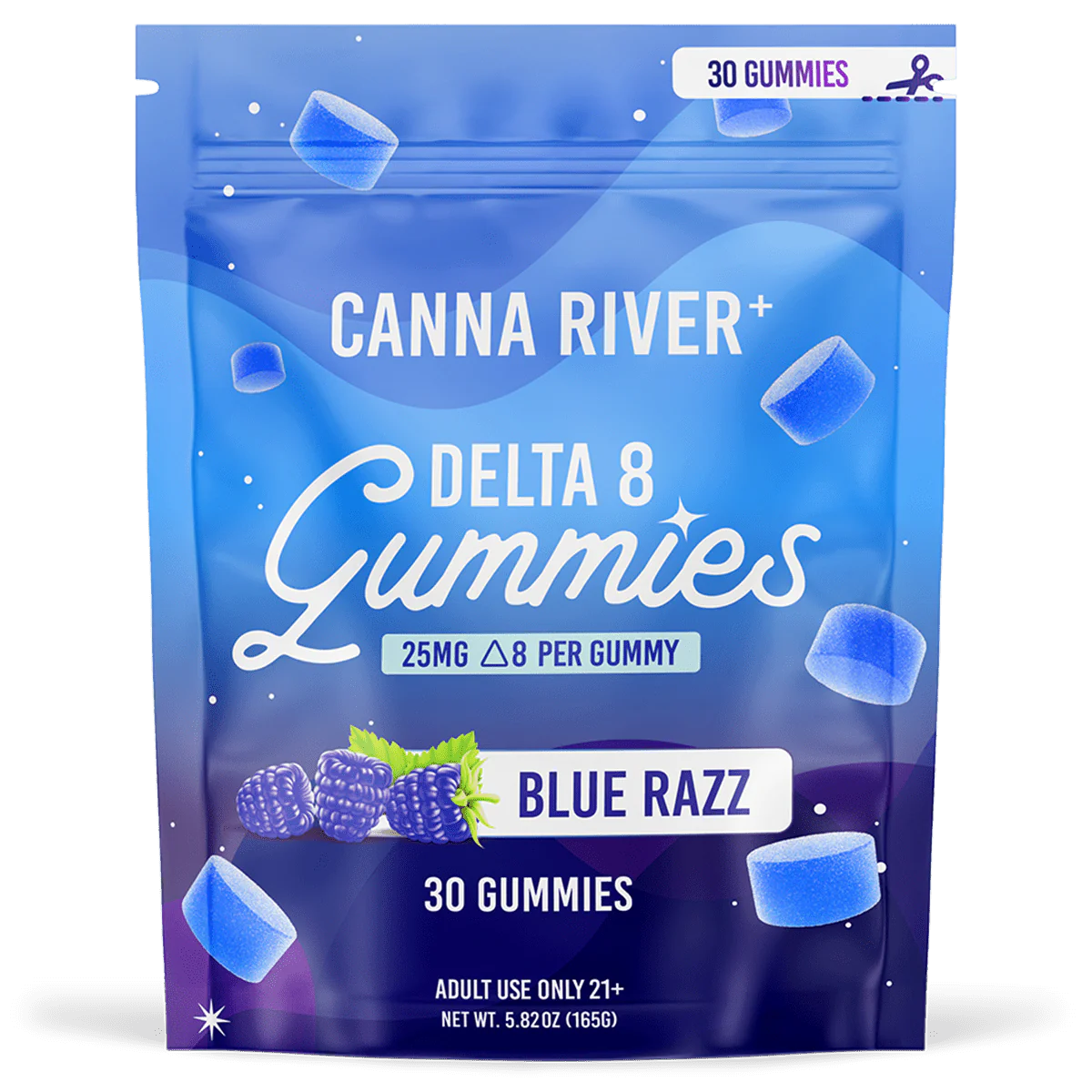 Canna River Premium Gummies (Blue Razz)