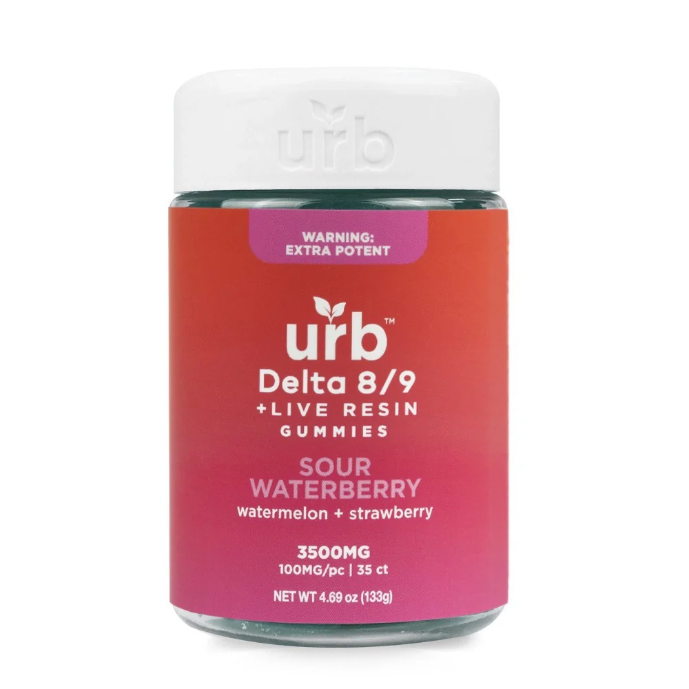 URB Live Resin Gummies (Sour Waterberry)